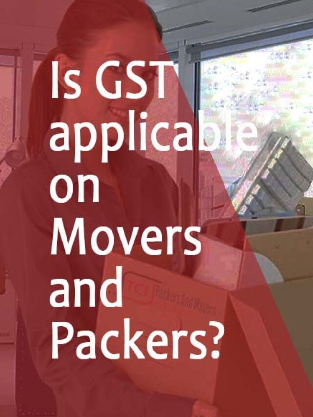 GST applicability on packers and movers